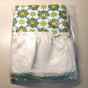 NOS Vintage fiberglass curtains- 2 panels included